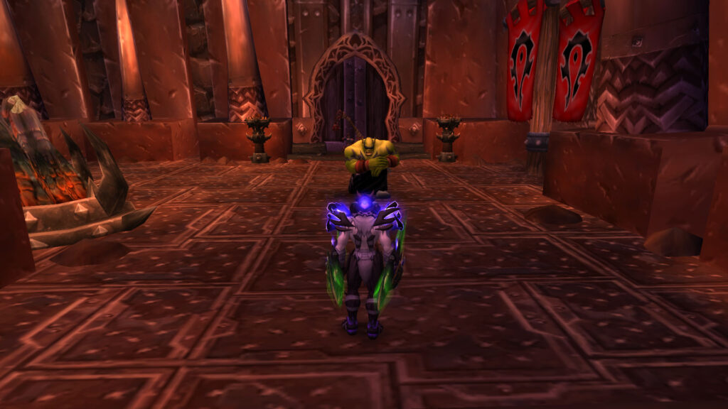 WoW the orc kneels before the night elf